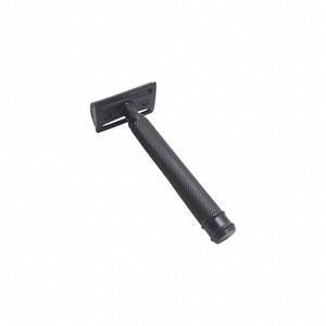 High Quality Stainless Steel <b>Single</b> <b>Blade</b> Safety <b>Razor</b> Black Matte Finish Reusable Grooming <b>Razor</b> for Men Wholesale - Product Image 2