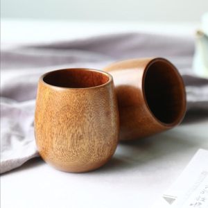 Mug en bois de style classique fait à la main, écologique, léger, 200 ml, pour le thé, le café, cadeaux d'affaires, créations Lavie - Product Image 1