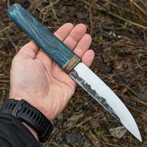 Yakut handmade <b>knife</b> , Forged <b>knife</b> for hunting and fishing - Product Image 4