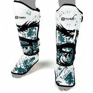 MMA Muay Thai Training <b>Leg</b> <b>Warmers</b> Light Kicking Shin Pads New Professional Protection PU Leather Boxing Shin Guards Ankle - Product Image 5
