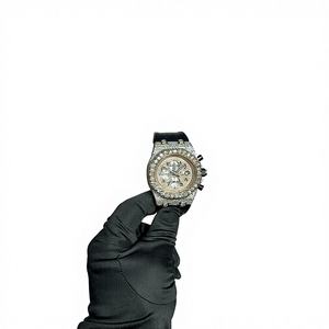 Reloj Digital de Lujo para Negocios, Movimiento Ronda, Acero Inoxidable 316L, Correa de Cuero, Puntero Analógico, Resistente al Agua, Cristal 10 - Product Image 1