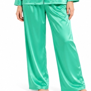 Ensemble de vêtements de nuit à manches longues pour femmes, vêtements décontractés pour la maison, vêtements de détente, tissu doux, fermeture à boutons, ensemble de vêtements de nuit classiques et lisses - Product Image 5