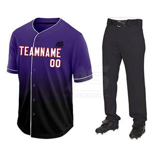 Nueva Llegada de Ropa Deportiva, Uniforme de Béisbol 100% Poliéster, Mejor Precio, Venta al por Mayor de Uniformes de Béisbol - Product Image 1