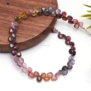 Cuentas de Espinela Natural de Alta Calidad, Forma de Corazón, Lisas, 8 Pulgadas, Hebra de Piedras Preciosas de Madagascar para la Fabricación de Pulseras y Joyería - Product Image 3
