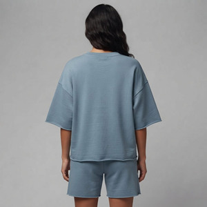 ชุดเซ็ต 2 ชิ้น แฟชั่นทันสมัย ตกแต่งด้วยลายปักและคริสตัล ผ้าลูกไม้ ระบายอากาศได้ดี ผลิตจากผ้าฝ้าย 100% ทรงปกติ ขอบดิบ สไตล์สตรีทแวร์ ใส่สบาย - Product Image 3