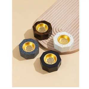 New Handmade Color Resin Pattern Bakhoor <b>Burner</b> Wedding Religious Aromatic Fragrance Durable Resin Incense <b>Burner</b> Stick Holder - Product Image 1