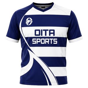 Ensemble de rugby bleu roi et blanc pour hommes, maillot et short, tenue d'équipe athlétique professionnelle, uniforme de sport léger et respirant - Product Image 6