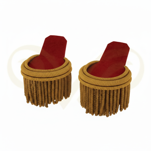 Nouvel Arrivage Épaulettes en fil métallique pour équipement de défense personnel et accessoires d'uniforme avec franges dorées - Product Image 3