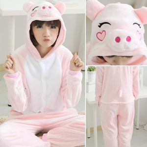 Pijama de Forro Polar con Capucha para Mujer, Manga Larga, Color Sólido, Suave, Ropa de Dormir de Invierno, Mono Cómodo, Cierre de Cremallera Impermeable - Product Image 4