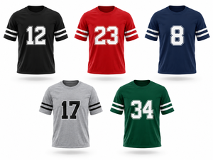 Maillot de football personnalisé tendance sublimé bleu clair, uniforme d'équipe à manches courtes, vêtements de sport imprimés numéro neuf, vente en gros OEM - Product Image 6