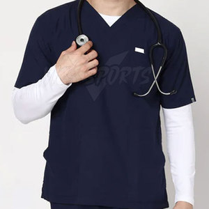 Casual Hospital <b>Scrub</b> Suit Breathable Cotton <b>Scrub</b> Suit Comfortable <b>Scrub</b> Suit Daily <b>Uniform</b> - Product Image 3