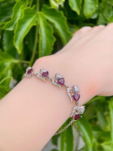 London Blue Topaz Genuine 925 Sterling Silver 14K Gold Plated Classic Adjustable Charm Peace Design Women Luxury <b>Bracelet</b> - Product Image 2