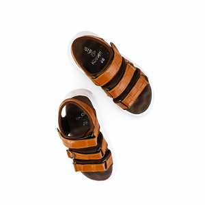 Sandalias formales mostaza para niños KD9966 - Product Image 1