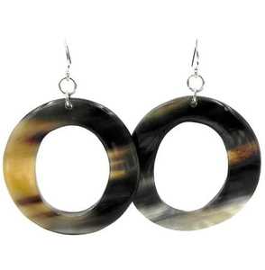 Pendientes de Cuerno de Búfalo Natural para Mujer, Ecológicos, Hechos a Mano, Modernos, Ligeros, Elegantes, Joyería de Boda, Forma Natural, Uttar Pradesh - Product Image 6
