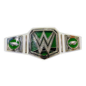 Ceinture de champion du monde de la WWE, design vert et argenté avec logo des Philadelphia Eagles, qualité supérieure - Product Image 1