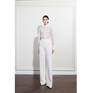 Blusa de Moda para Mujer, Diseño SERPENTINE STRIPE, Manga Larga, Tela Cupro Sedosa y Transpirable, Venta al Por Mayor de Blusas y Camisas para Mujer - Product Image 1