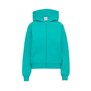 Algodón Fleece Drop Shoulder Impresión personalizada Sudadera con capucha Señoras Sudaderas con capucha de gran tamaño Hip Hop Ropa de mujer Sudaderas - Product Image 1
