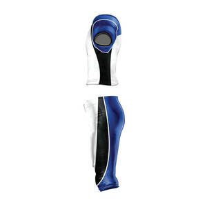 Ensemble d'uniformes de football américain blanc, bleu, noir, maillot sublimé, pantalon, tissu respirant, coupe ajustée, manches courtes, pour hommes adultes - Product Image 2