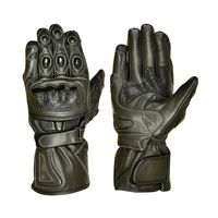 Gants de moto en cuir de vachette à doigts entiers avec protection rigide des articulations, paume antidérapante, imperméables, séchage rapide, protection UV