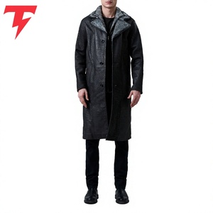 Venta Directa de Fábrica, Precio al por Mayor, Abrigos de Cuero Genuino para Hombre, Ajustables, Impermeables, Ecológicos, Nuevo Estilo Moderno - Product Image 2