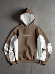 Sweat-shirt à épaules tombantes pour homme, style streetwear oversize, décontracté, pour la gym, tissu épais, pull-over, hiver - Product Image 6