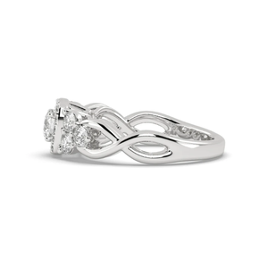 Bague AJRETAIL pour femme, vintage, or 14 carats, diamant de laboratoire de 1,43 carat, clarté VS2, avec certification, couleur F, taille 5 - Product Image 3