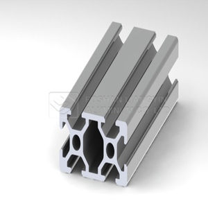 Profilé carré en aluminium extrudé industriel robuste Langle LE--8-40120 8080W, cadre en alliage, soudable, découpe sur mesure 1% - Product Image 5