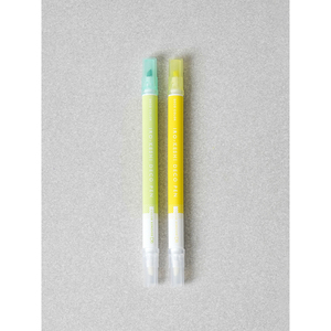 Juego de 2 bolígrafos Deco verdes y amarillos para una limpieza efectiva - Product Image 1