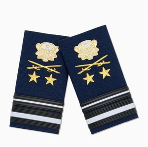 Epaulettes de Cuero PU Ecológico, Bordados a Mano y Cortados con Láser, Ligeros, para Uniformes, Precio de Fábrica - Product Image 6