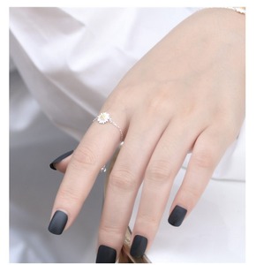 Summer New Daisy series <b>set</b> S925 sterling <b>silver</b> Korean fashion small fresh <b>necklace</b> ring bracelet wholesale - Product Image 6