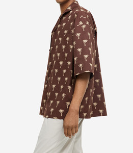 Chemises brodées pour hommes en polyester OEM, manches longues, coupe oversize, blouses décontractées blanches pour hommes – Offre spéciale - Product Image 2