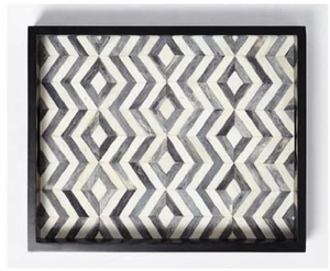 Plateau de service rectangulaire en bois Grain Aura avec poignées en laiton, design minimaliste en bois massif, plateau de service durable - Product Image 4