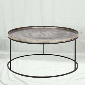 Table basse moderne en métal de luxe pour la maison, décoration intérieure - Product Image 4