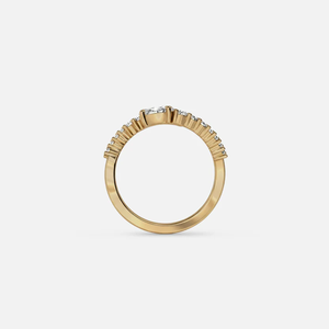 Orbit Diamond <b>Ring</b>, Lab Grown Diamond <b>Ring</b>, 14K Gold Modern Minimalist <b>Ring</b>, <b>Dainty</b> Stacking <b>Ring</b>, Unique Fine Jewelry Gift for - Product Image 5