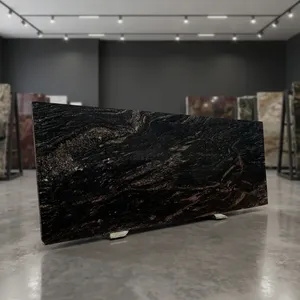 Dalles de granit brun rivière de qualité supérieure, pierre naturelle polie, pour comptoirs de cuisine, revêtements de sol, revêtements muraux et intérieur - Product Image 4