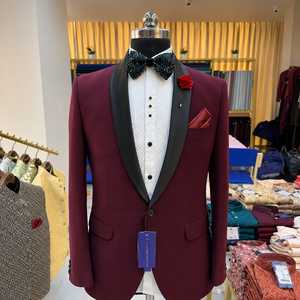 Luxury Men's Designer Single Breasted <b>Shawl</b> Lapel Tuxedo Suit Premium <b>Wedding</b> Reception Party Blazer Formal Evening Wear Slim - Product Image 1