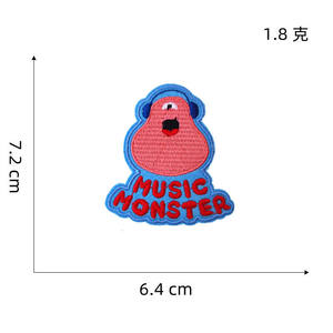 Factory Direct Wholesale Custom Embroidery Patches Iron On Shark Animal Badge 3D Embroidered Fabric Patch for Caps Bags <b>Jackets</b> - Product Image 4