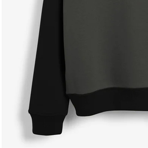 Sudadera de Forro Polar de Algodón para Hombre, Estilo Urbano, Bordada Personalizada, 300-500 GSM, Cuello Redondo, Hombros Caídos, Color Sólido - Product Image 5
