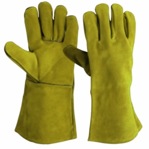 Gants de sécurité en cuir de vachette pleine fleur haute performance, excellente résistance à la chaleur et aux étincelles, robustes pour la construction et la lutte contre les incendies - Product Image 4