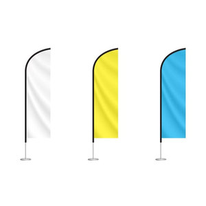 Banner Publicitario Promocional Personalizado con Impresión, Transpirable, con Marco Ovalado y Soporte Frontal Tipo Bean Bag, para Fiestas en la Playa, Deportes y Actividades - Product Image 1