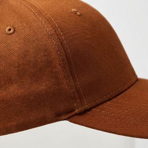 Gorra de béisbol lisa color marrón óxido, estilo moderno y ajustado, unisex, de algodón, para uso diario, que marca tendencia. - Product Image 5