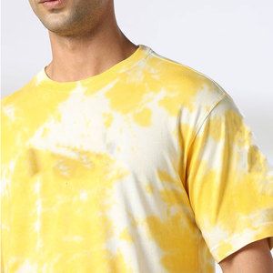 Meilleur prix en ligne T-shirt col rond de haute qualité pour le fitness et la course décontractée 100% coton uni design personnalisé motif surdimensionné - Product Image 4