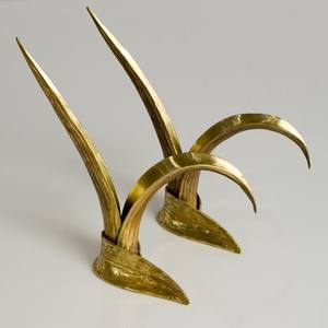 Candélabre de luxe en laiton doré, fait main, motif feuille botanique, moderne nordique, pour bougies coniques, décoration de table de mariage et de maison, centre de table artistique - Product Image 3