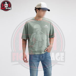 Camisetas de Hombre de Cuello Redondo, 100% Algodón, Color Verde Claro, Duraderas, Ligeras y Cómodas, con Logotipo Personalizado, Talla Grande - Product Image 5