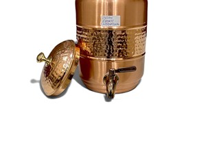 Distributeur d'eau en cuivre pour l'hôtellerie et la maison, exporté par Indian exports international. (Cuivre pur certifié) - Product Image 4