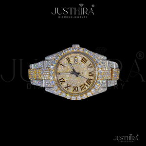 Reloj RLX Totalmente Cubierto de Diamantes Moissanite, Joyería Hiphop, Material de Plata 925, para Regalo de Compromiso, Boda o Aniversario - Product Image 2