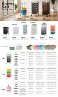 10 niveaux multifonctionnel maison tiroir de rangement moderne Organisation cuisine salle de bain salon acier fer plastique outil stockage