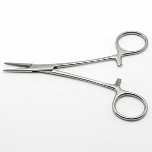 Pinces hémostatiques chirurgicales droites en acier inoxydable certifiées CE Classe I pour la chirurgie générale, instrument manuel - Product Image 4