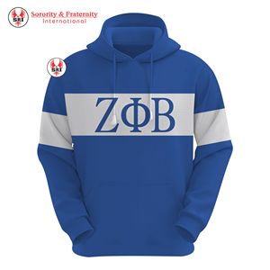 Sudadera con Capucha de Manga Larga Zeta Phi Beta, Diseño Superior, Nueva Llegada, Duradera, para Mujer, Sudadera con Logo Frontal Estampado OEM - Product Image 5