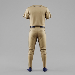 Tenue de baseball professionnelle prête pour les tournois, uniforme de championnat de l'industrie, style professionnel vierge et épuré - Product Image 2